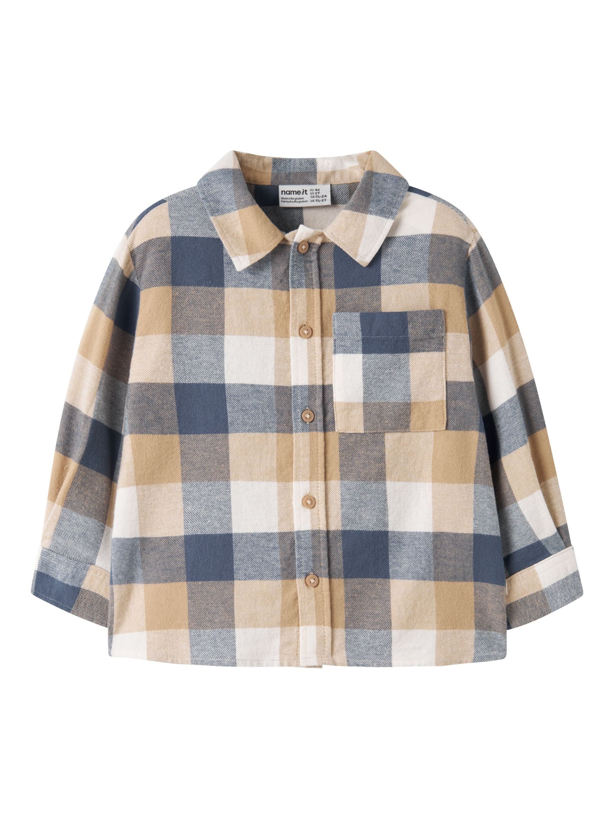 Coupe regular Chemise NAME IT en mélange de couleurs : devant
