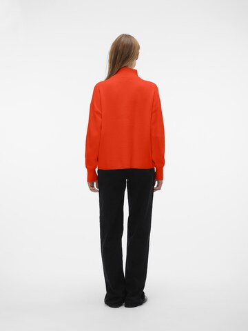 VERO MODA - Jersey 'VMGOLDNEEDLE' en rojo
