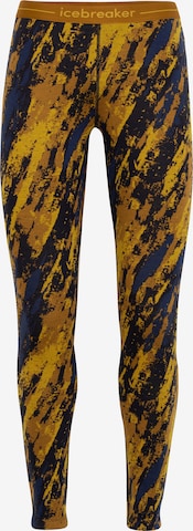 ICEBREAKER Skinny Workout Pants 'W 250 Vertex ' in Yellow: front