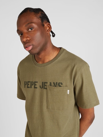 Tricou 'COSBY' de la Pepe Jeans pe verde