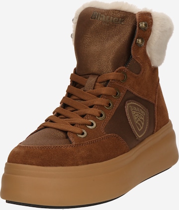 Bottines à lacets 'EMERY01' Blauer.USA en marron : devant