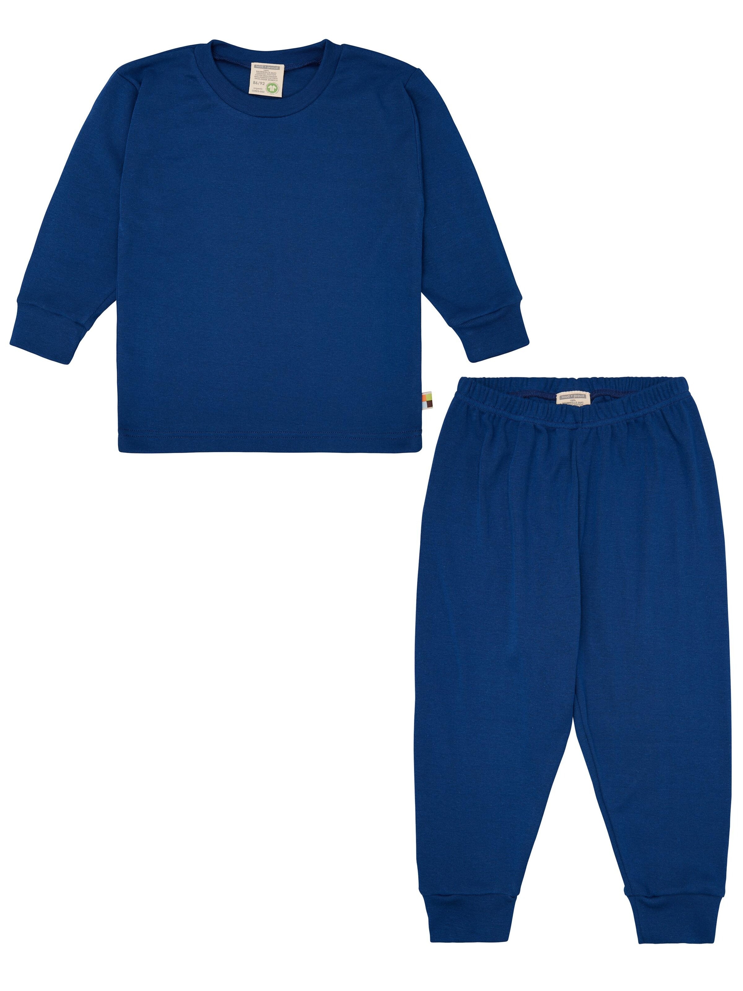 loud + proud Schlafanzug‌‌‌ in Blau: Vorderseite