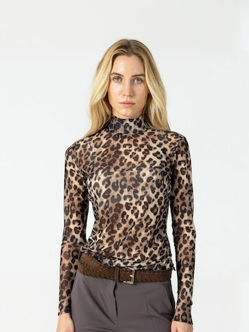 Coster Copenhagen - Top ' Eve ' en marrón: frente