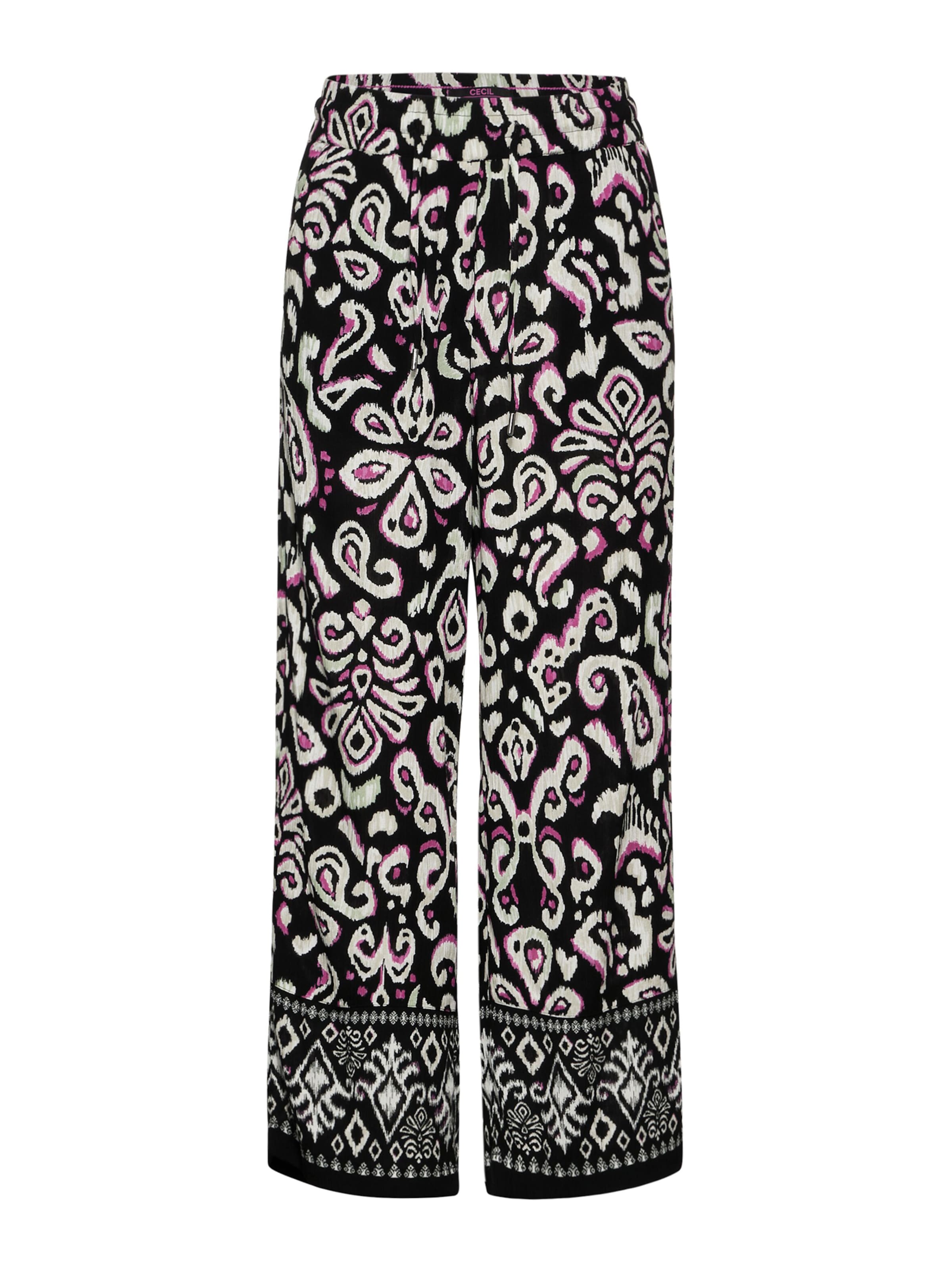 CECIL Loosefit Hose 'Neele' in Schwarz: Vorderseite