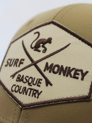 Surf Monkey Athletic Cap in Beige