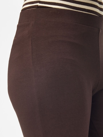 PIECES Skinny Pants in Brown