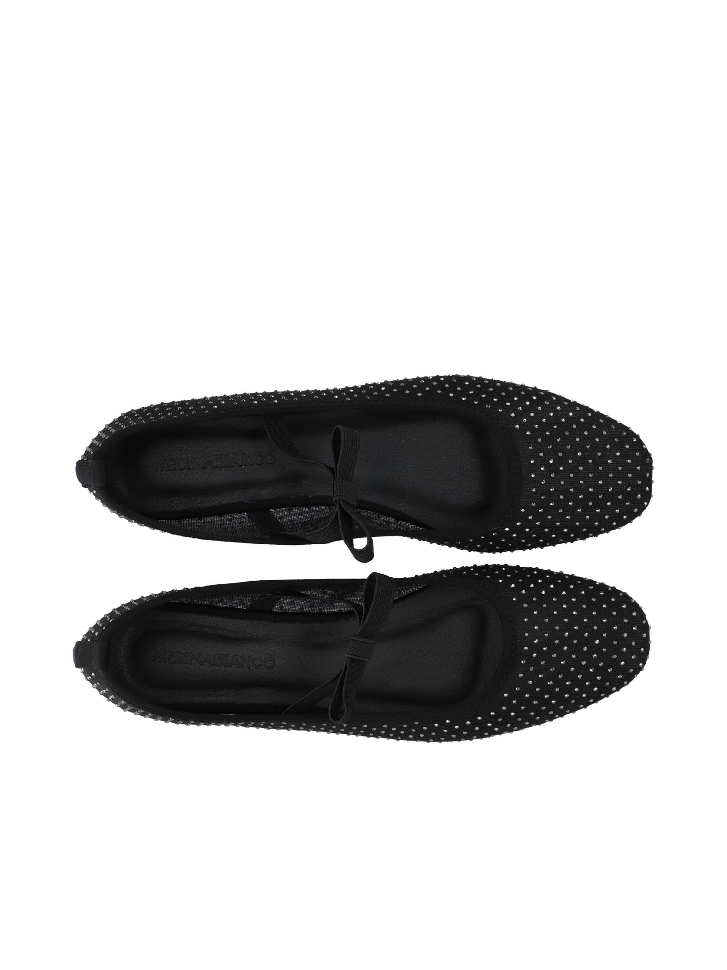 Bianco Riemchenballerina 'FALL' in Schwarz