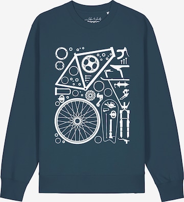 Watapparel Sweatshirt 'Fahrradteile' in Groen: voorkant