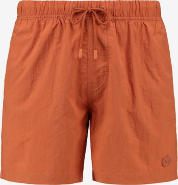 Shiwi Badshorts 'NICK' i brun: framsida