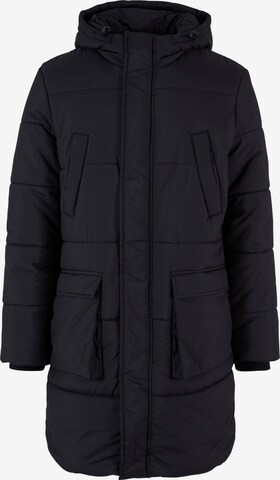 Urban Classics Winter Jacket in Black: front