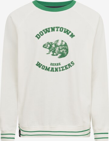 Derbe Sweatshirt 'Town' in Weiß: predná strana