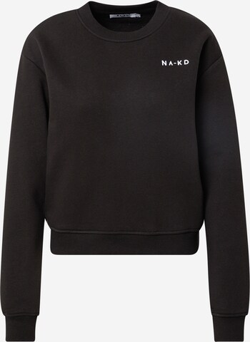 NA-KD Sweatshirt in Black: front