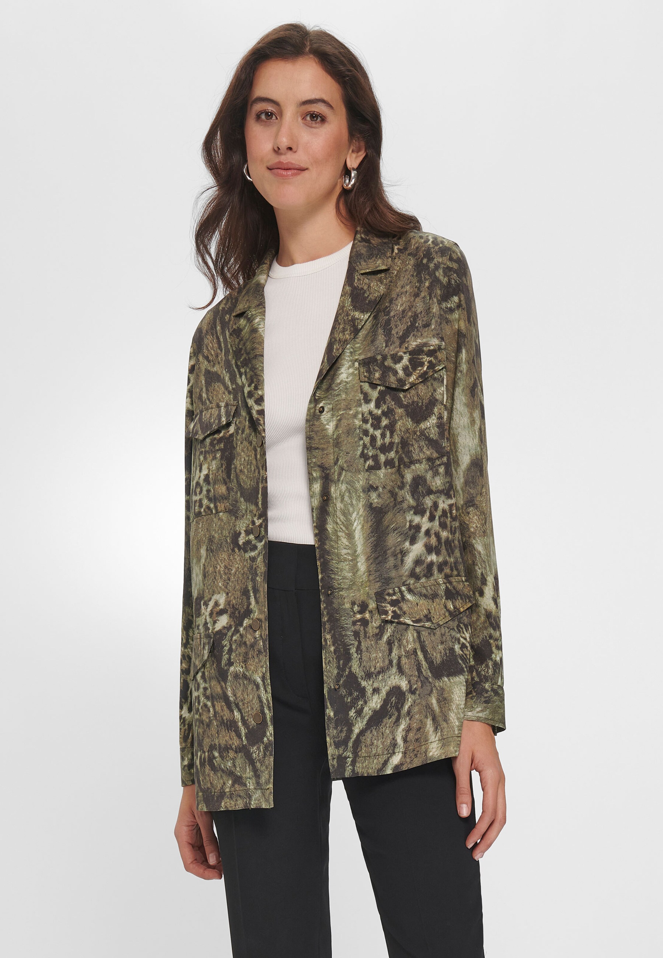 Ladies animal store print blazer