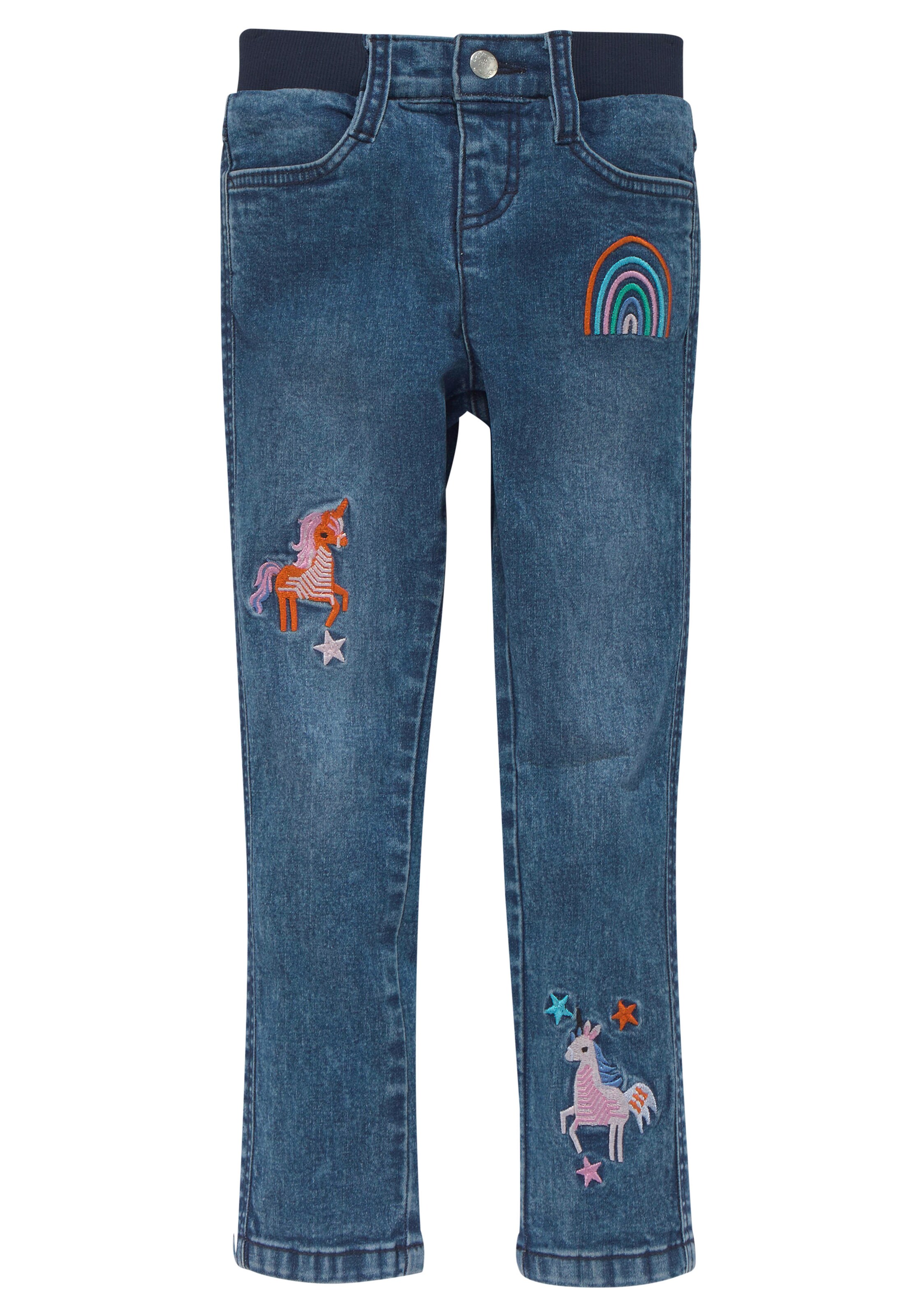 Kidsworld Slimfit KIDSWORLD Stretch-Jeans in Blau: Vorderseite