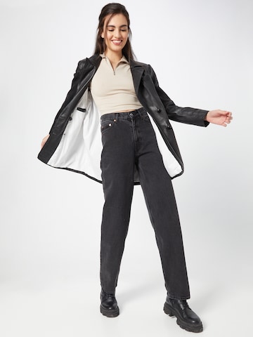 WEEKDAY Wide Leg Jeans 'Rail' in Schwarz