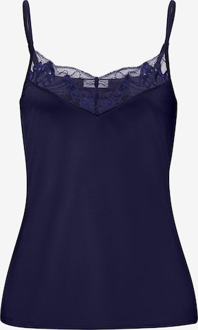 Haut 'Eva' Hanro en bleu : devant