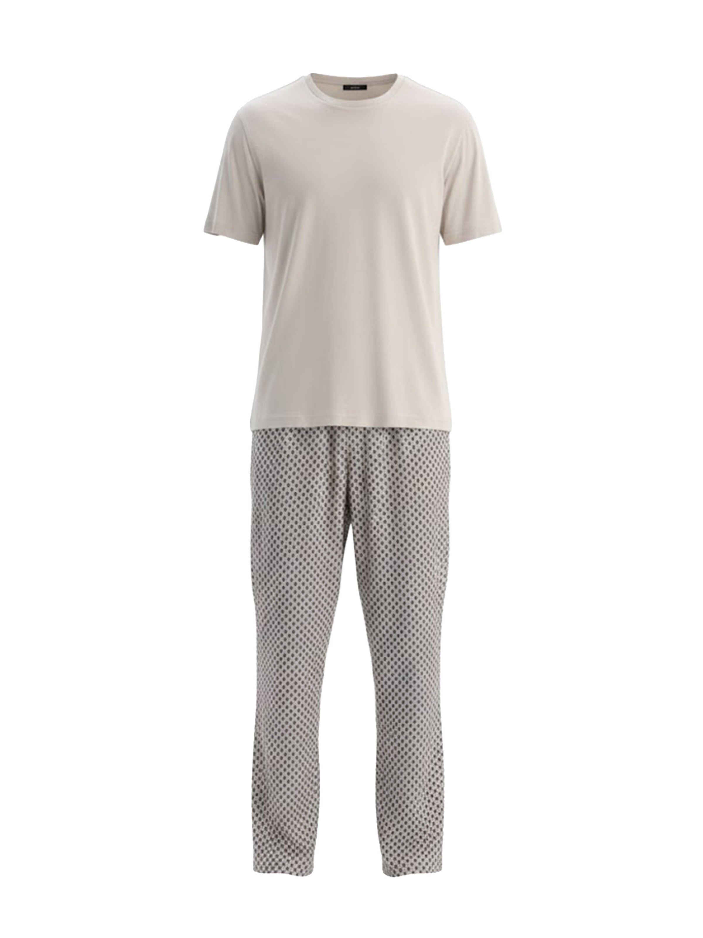 Dagi Pyjamas lang i grå: forside