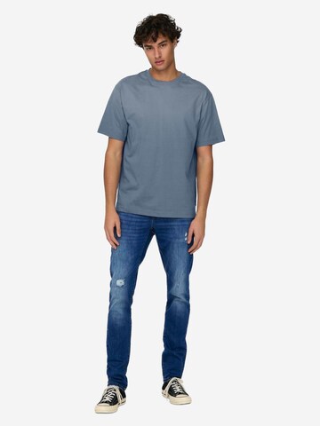 Only & Sons Shirt 'Onsfred' in Grey