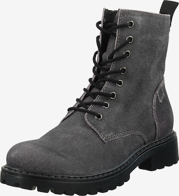 JOSEF SEIBEL Lace-Up Ankle Boots in Grey: front