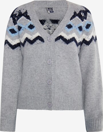 DreiMaster Maritim Knit cardigan in Grey: front