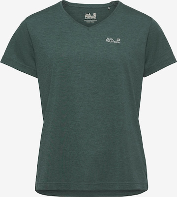 JACK WOLFSKIN Performance Shirt in Green: front