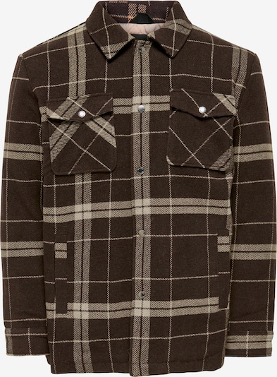 Only & Sons Overgangsjakke 'Creed' i lysebrun / mørkebrun, Produktvisning