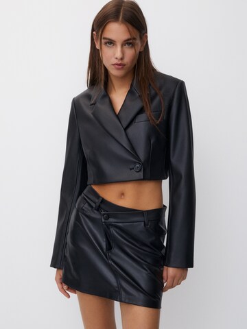 Pull&Bear Blazer in Black: front