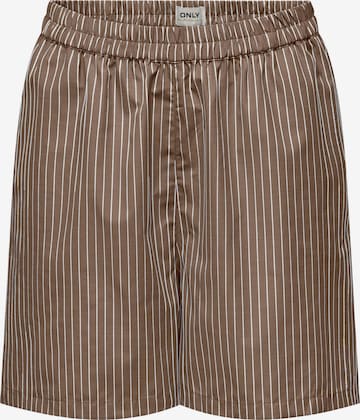 ONLY Loose fit Pants 'NEW GRACE' in Brown: front