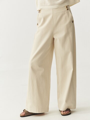 TATUUM - Loosefit Pantalón en beige: frente