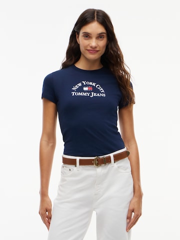 Tommy Jeans - Camisa em azul: frente