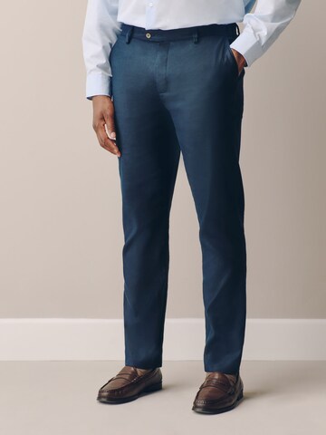Next Slim fit Trousers with creases 'Motionflex' in Blue: front
