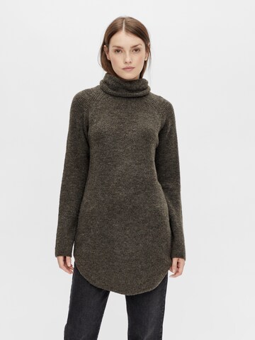 PIECES - Pullover 'Ellen' em castanho: frente