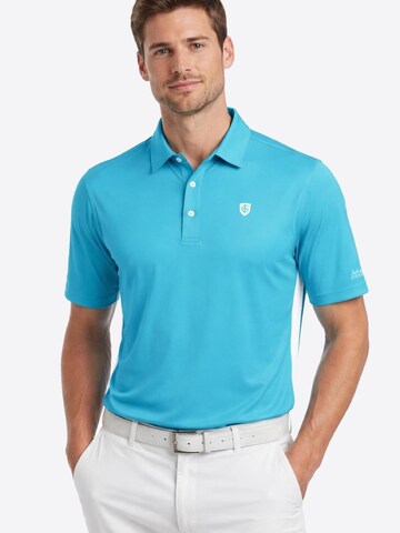 Cocain Underwear Regular fit Athletic Button Up Shirt 'Poloshirt' in Blue: front