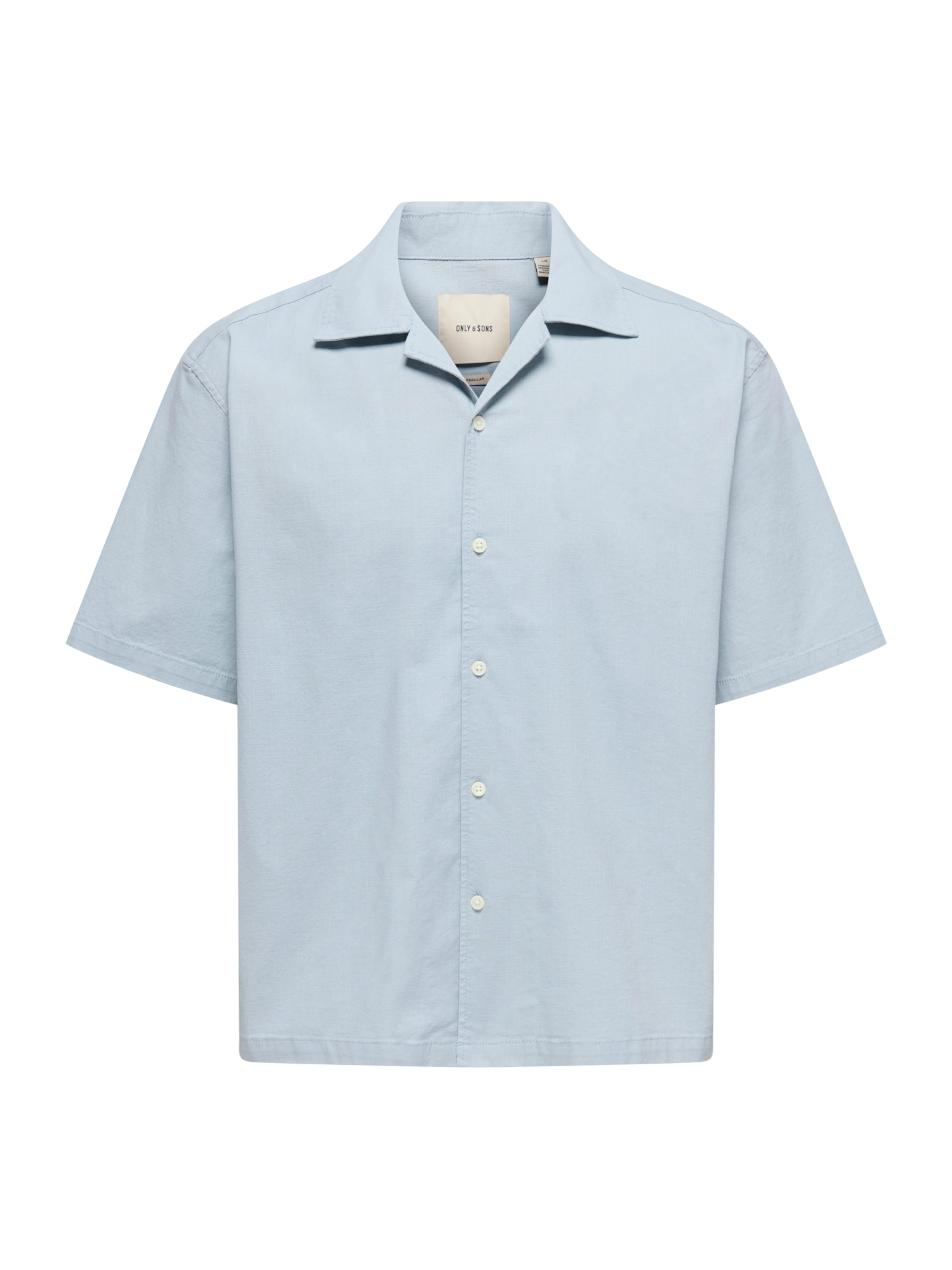 Only & Sons Button Up Shirt 'ONSREID' in Blue: front