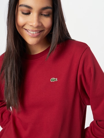 Sweat-shirt LACOSTE en rouge