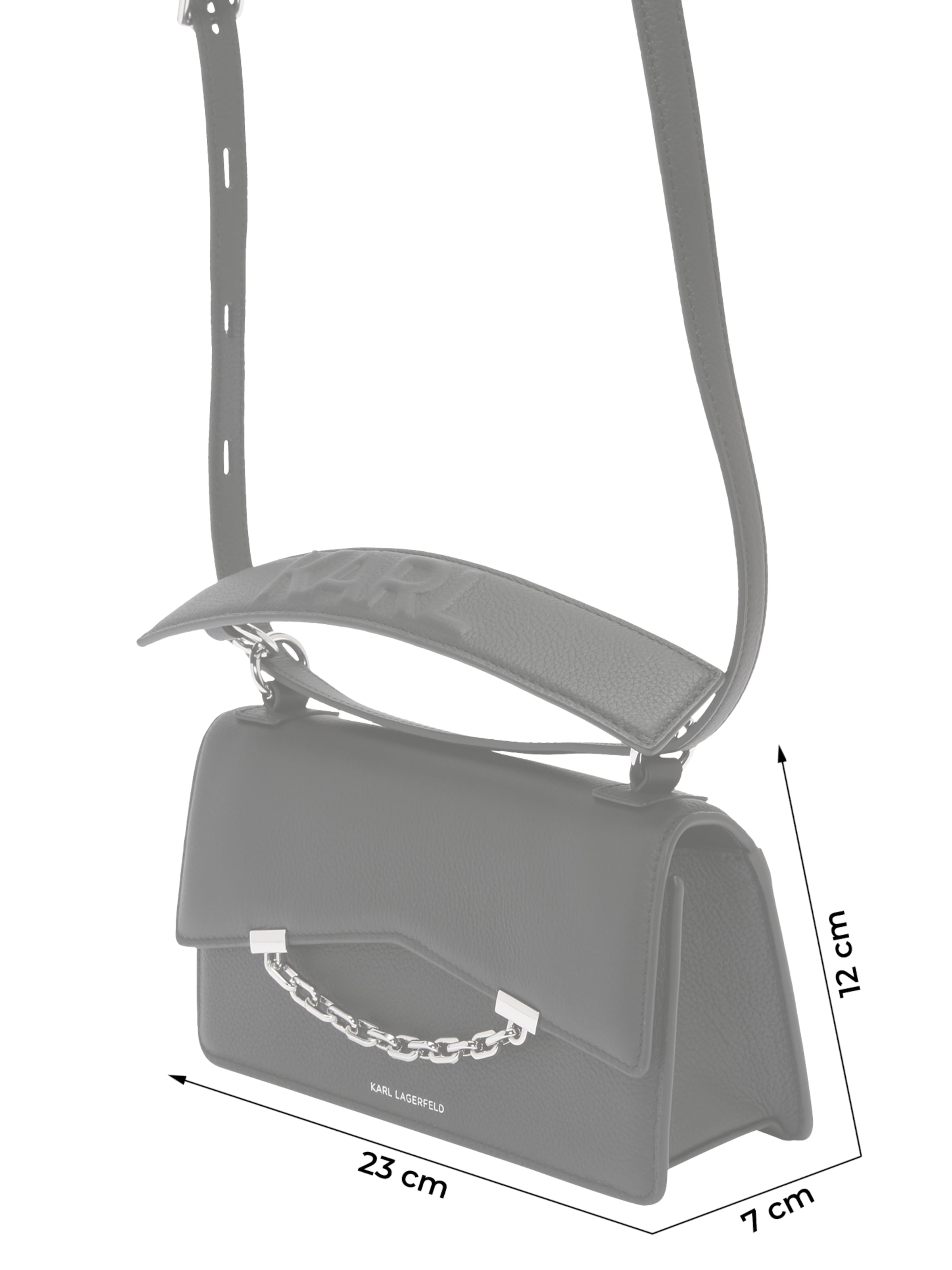 Karl Lagerfeld Handbag 'SEVEN' in Black