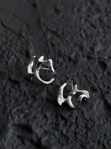 Nightini Earrings 'Skulpturale' in Silver