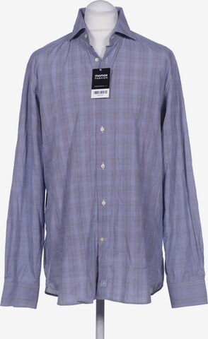 Hackett London Button Up Shirt in XL in Blue: front
