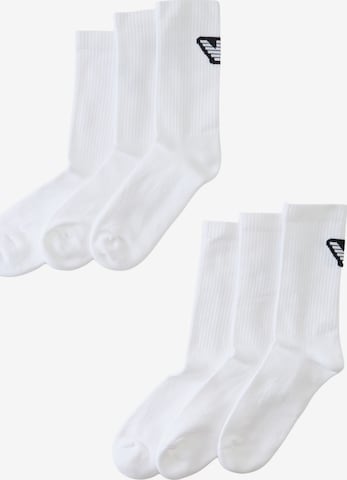 Calzino di Emporio Armani in bianco: frontale