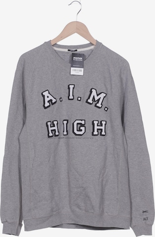 DENHAM Sweatshirt & Zip-Up Hoodie in L in Grey: front