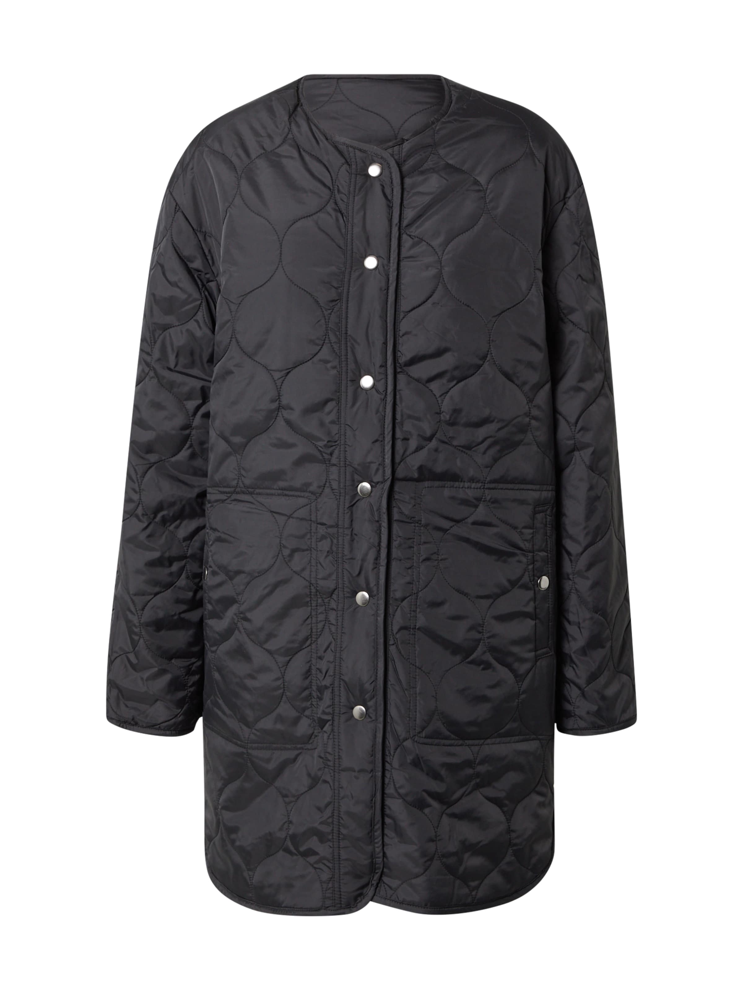 Palton de primăvară-toamnă de la Warehouse pe negru