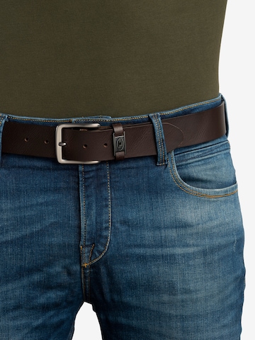 TOM TAILOR Belt 'JULIAN' in Brown: front