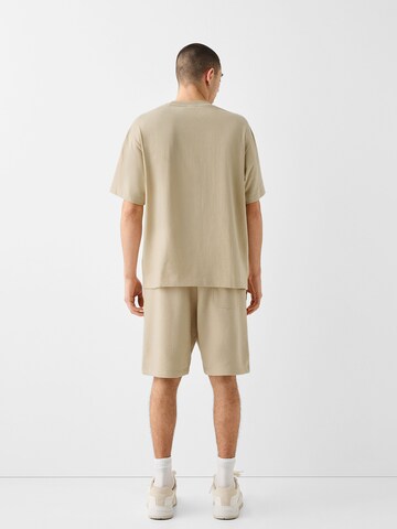 Bershka Joggingpak in Beige