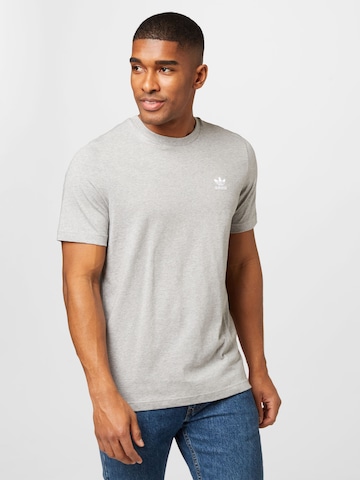 ADIDAS ORIGINALS Shirt 'Trefoil Essentials' in Grey: front