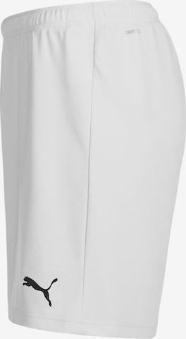 Regular Pantalon de sport 'TeamRise' PUMA en blanc