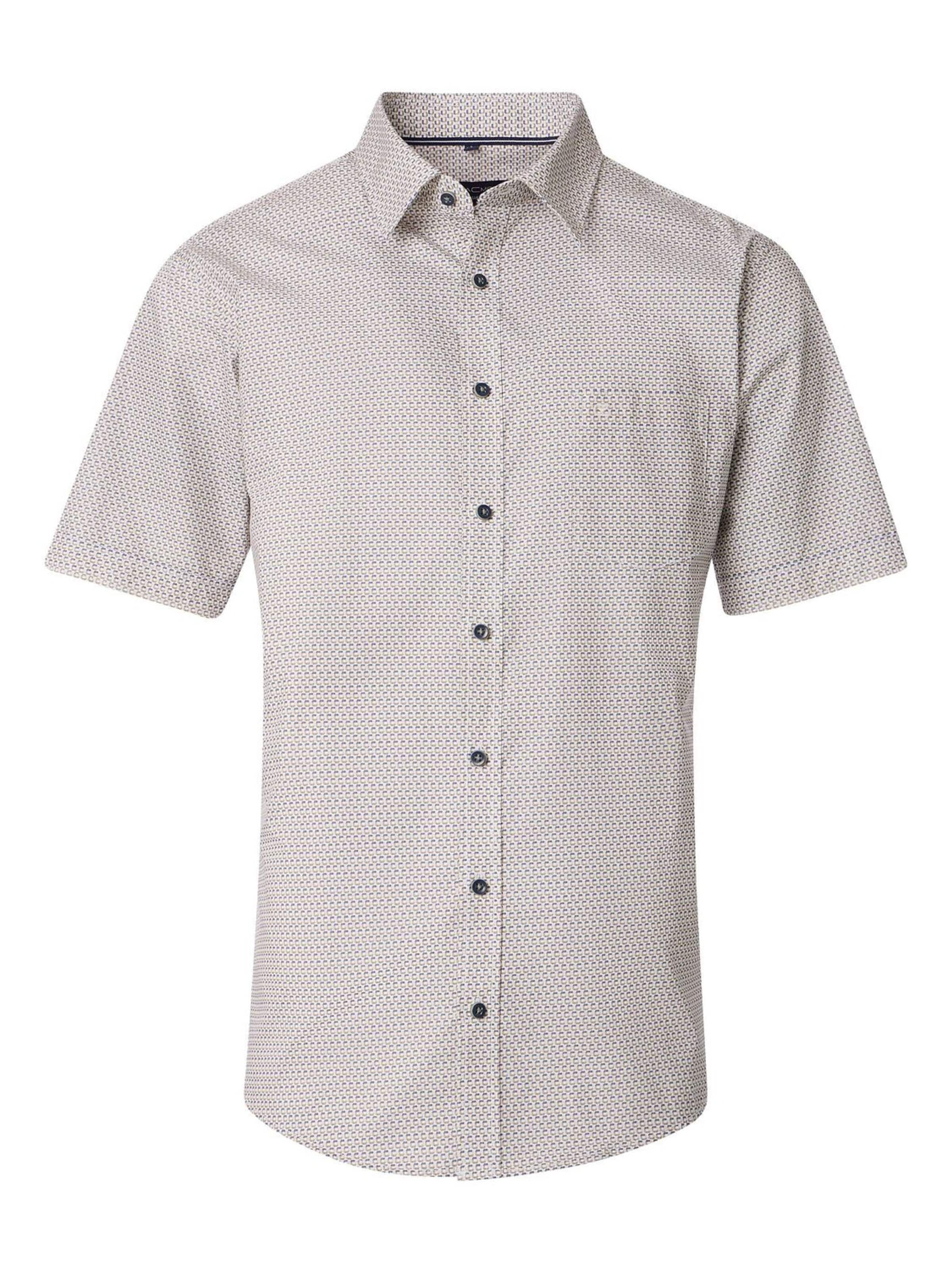 CASA MODA Regular fit Button Up Shirt in Green: front