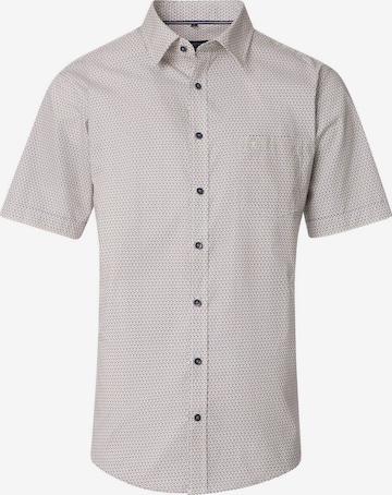 CASA MODA Button Up Shirt in Beige: front