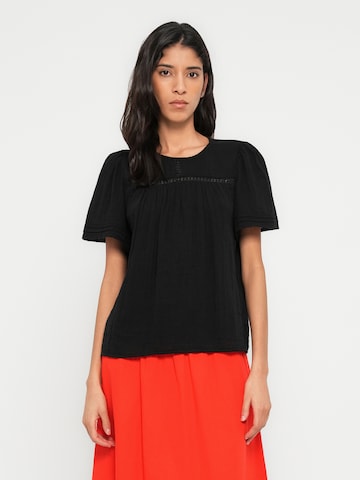 Bluză 'PCSIKKA' de la PIECES pe negru: față