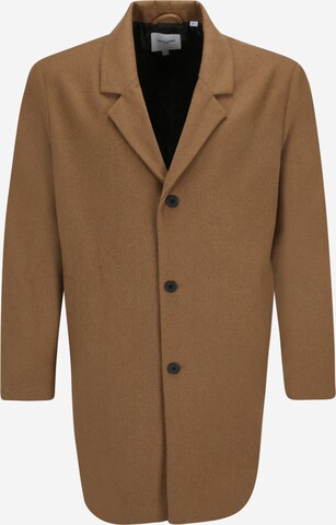 Jack & Jones Plus Between-Seasons Coat 'TOMMY' in Brown: front