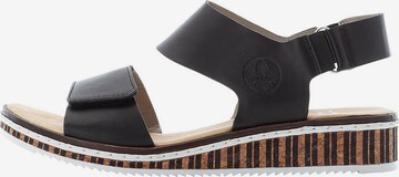 Rieker - Sandalias en negro